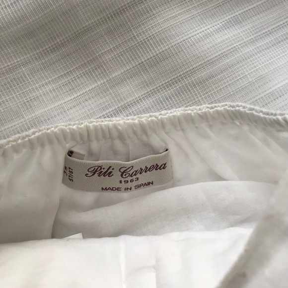 Pili Carrera Baby Girl Linen Blouse and Bloomers Set - Picture 11 of 15